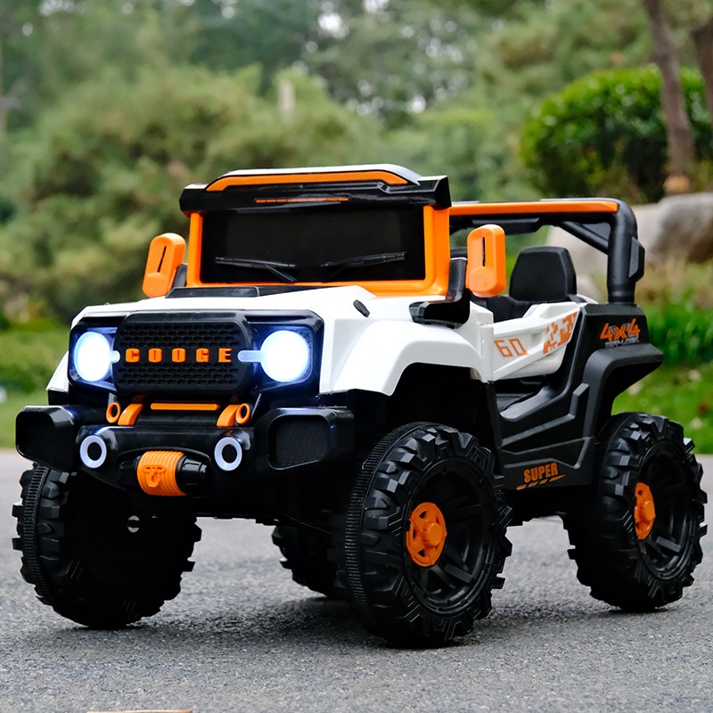 Trending Unisex Kid's Four-Wheel Electric Ride-on Car Rechargeable,Remote Control Off-road Kids Motorized Vehicles