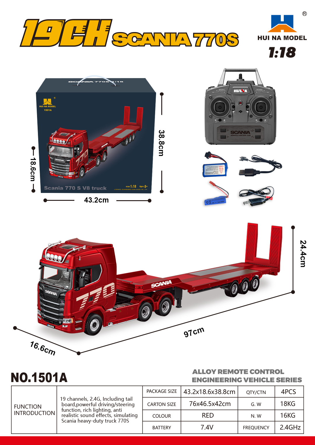 RC Heavy Truck Model Feature
