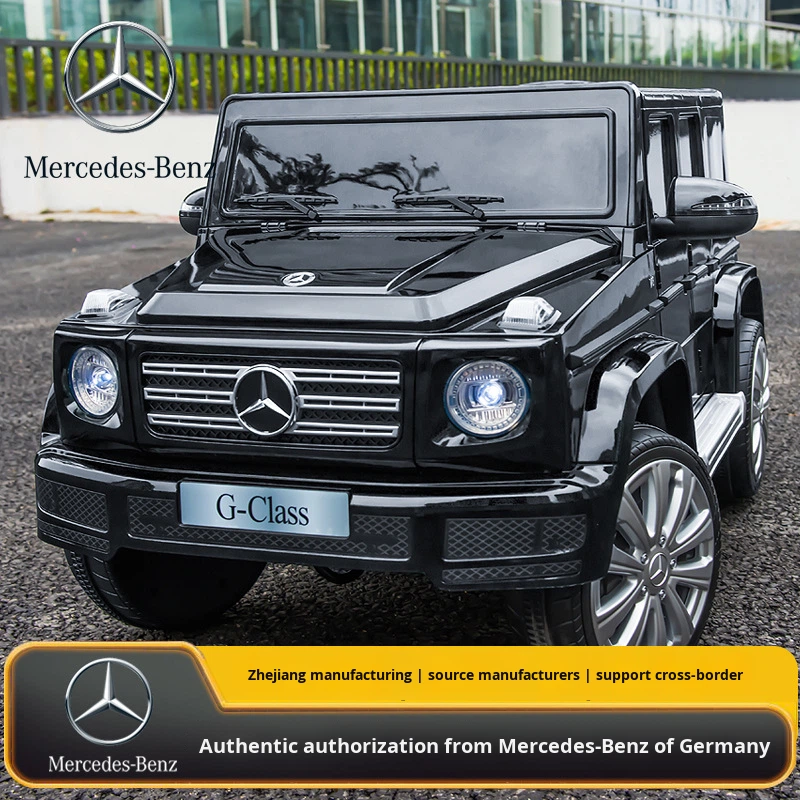 Mercedes-B G-Class Boys' Electric Ride-On Car Four-Wheel Drive Off-Road Vehicle Remote Control Battery-Powered Plastic 3-6 Years