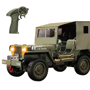 1941 Willys MB 1/10 RC Car RC Off-Road Crawler RTR RC Army Truck with LED Lights WWII Kart Vehicle Eachine