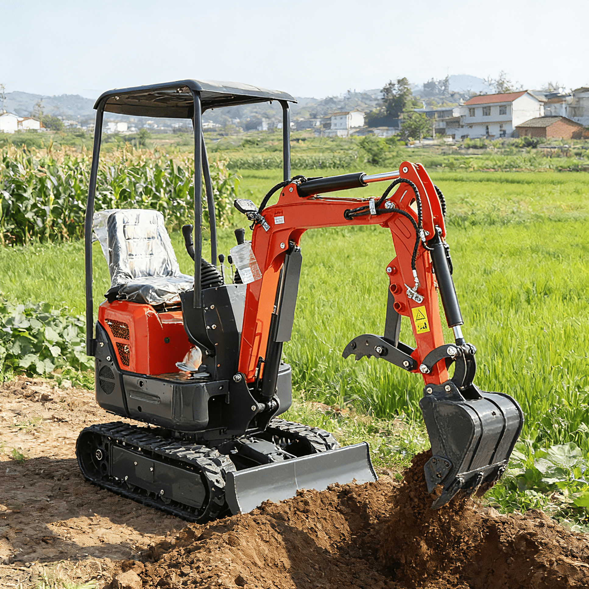 Hot Selling Kubota Agricultural Bagger 1.2 Ton 1.5 Ton Mini Excavator INFRONT 3.5Ton Excavator Small Diesel Digger Prices