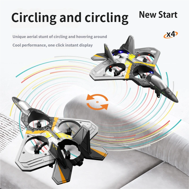 Professional Grade Long Endurance GPS Positioning Obstacle Avoidance 6-Channel RC Aerial Remote Control Aircraft Model 1080p FHD