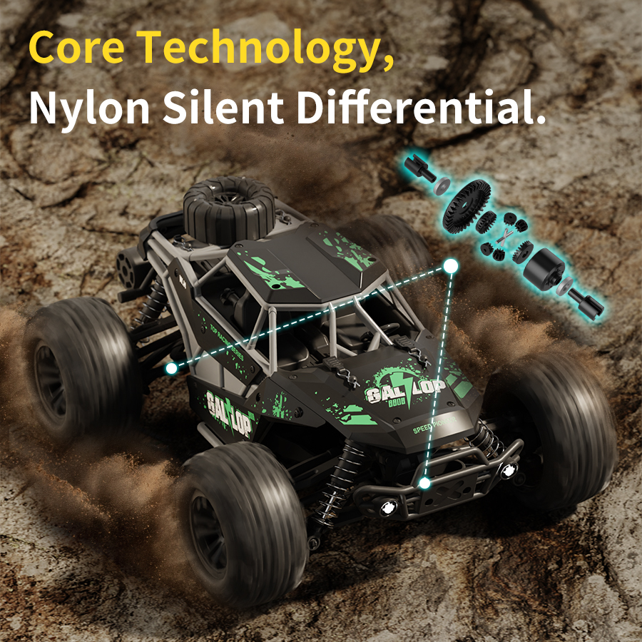 1:16 Alloy Remote Control Off-road Car Outdoor Remote Drift Car Boys Gift Four-wheel Drive Climbing Car Model