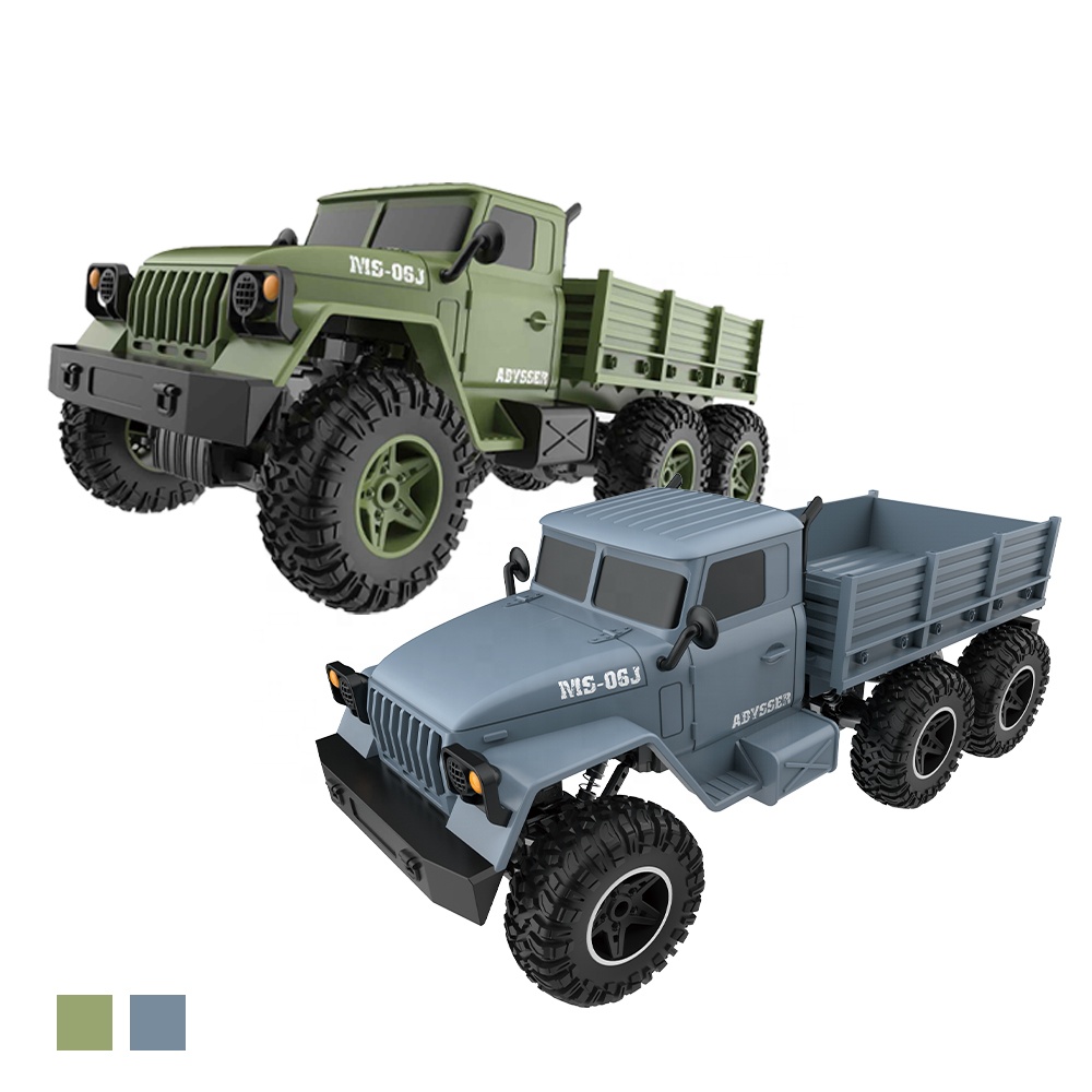 2.4G 1:10 RC Truck Radio Control Vehicle Large Scale 6x6 Remote Control Army Truck Road Crawler Military Trucks Offroad