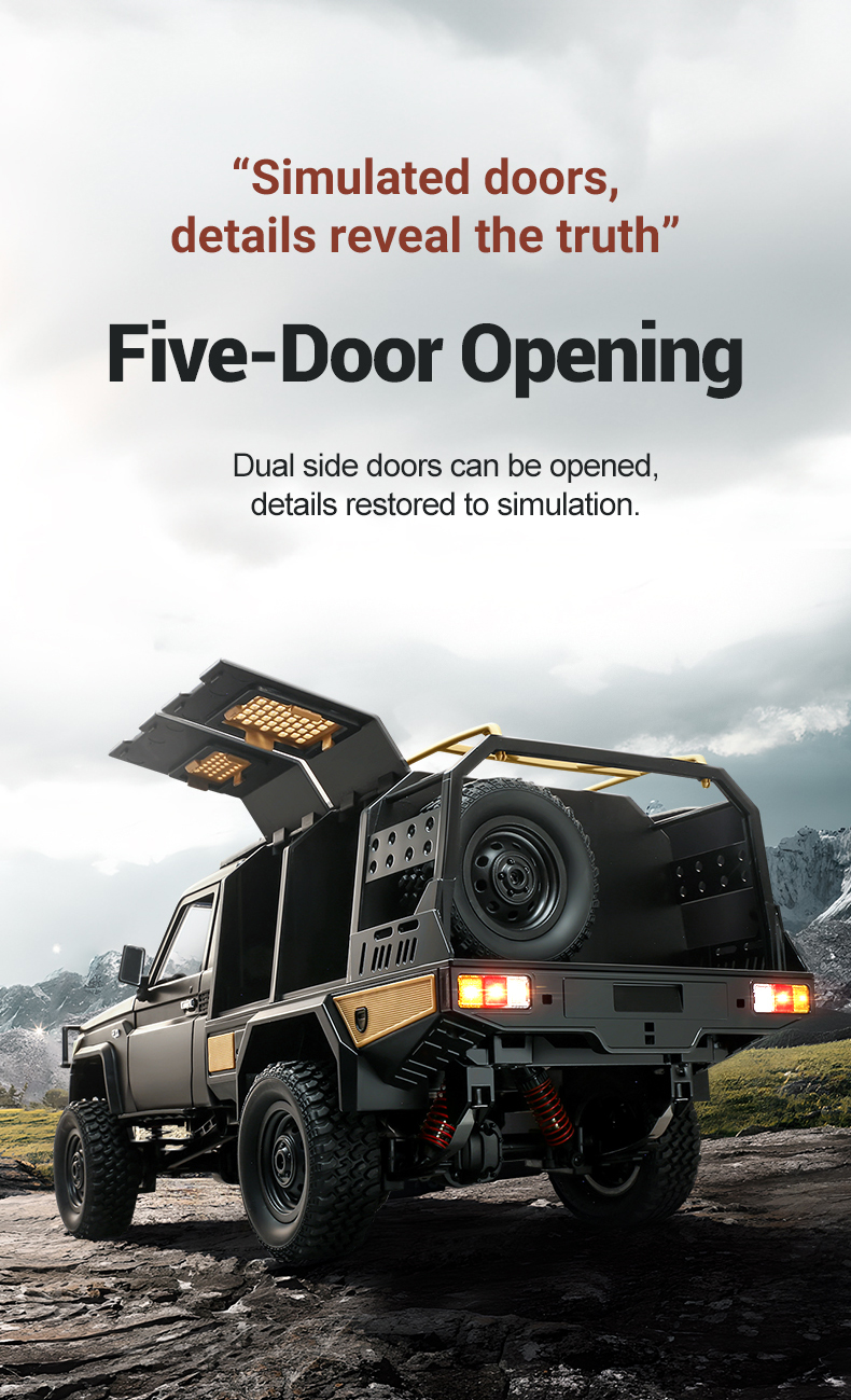 MN82S 1:12 LC79 Full Scale 2.4Ghz RC Truck Model Off-Road Climbing 4WD Remote Cars Adult Boy Gifts Assembly Charging Included