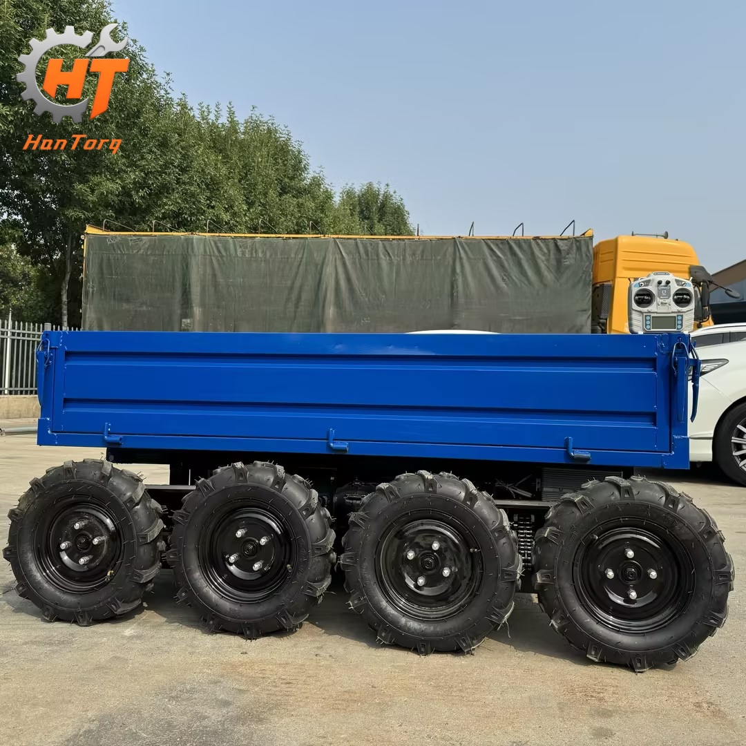 Electric 8-Wheel Steel Remote Control Truck-New Compact Energy-Saving Hydraulic Lift for Constr Agri Whse &amp; Light Haul