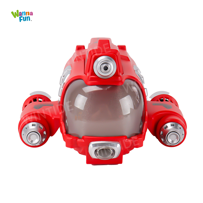 2.4G High Speed Remote Control Motorboat with Water Jet &amp; Shooting Family Indoor-Outdoor Water Play Toy