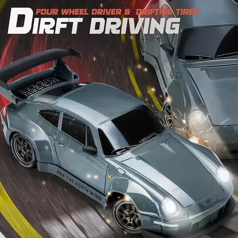 Hot 1:24 4WD 911 Model Vehicle Remote-controlled Drift Car 2.4GHz Racing Super Sports Cars With Gyroscope LED Light Toys