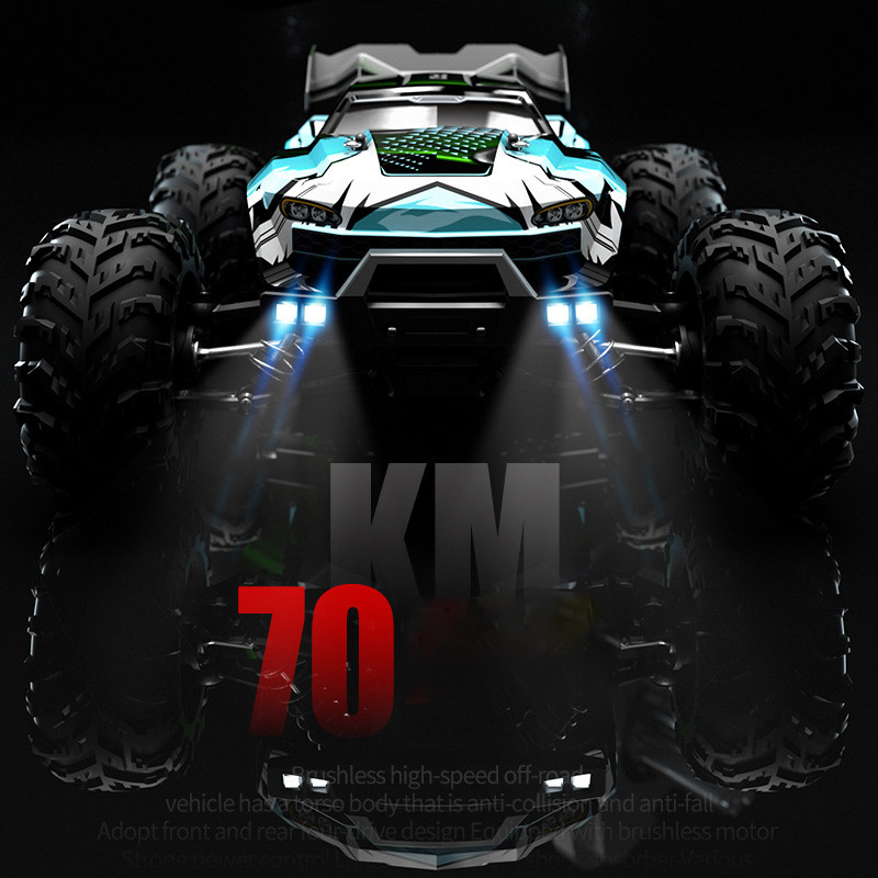New Arrival 1/16 Scale RC Car Off-Road Racing Truck with 4WD 70KM/H Brushless Remote Control Radio Control Vehicle