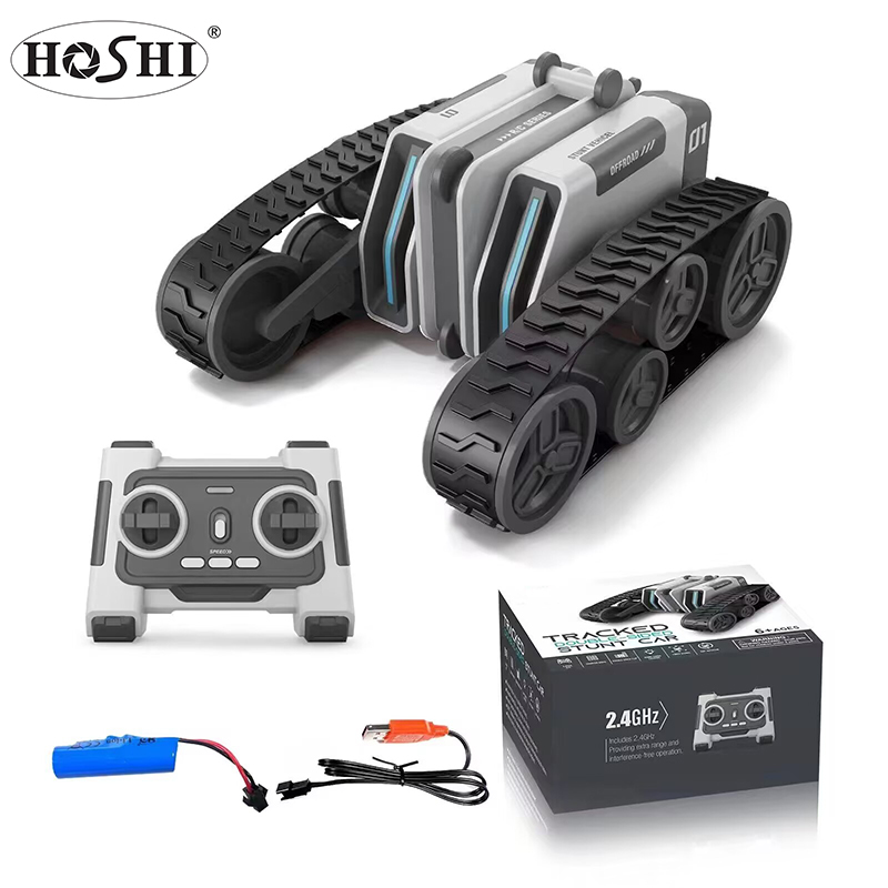 Newest HOSHI 1613 Stunt Track Vehicle Double Sided RC Tank 3.7V 500mAh RC Cars Remote Control Car Toys Christmas Gift
