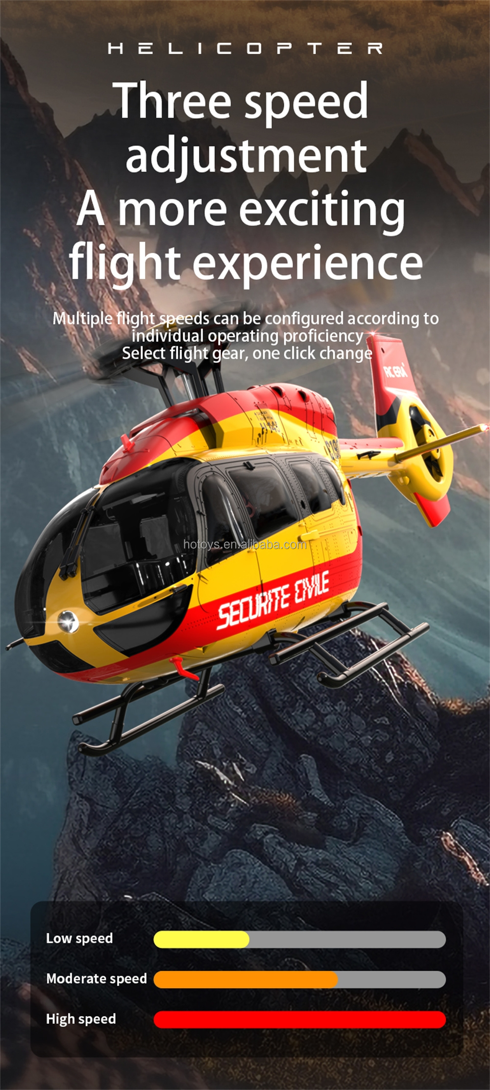 C190 RC Helicopter Detail