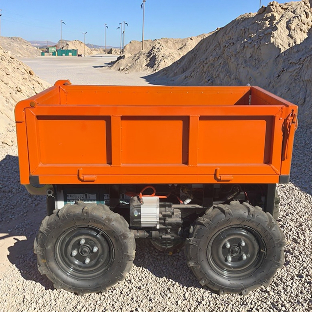 Gps Autonomous Robotic Bucket Transport Electric Mini Loader Power Barrow Remote Control Self-loading Dumper Wheel Vehicle