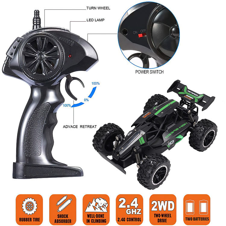 AiJH RC Truck 2.4Ghz RC Vehicle Competitive Racing High Speed Remote Control Car Toys Climbing Radio Control Car