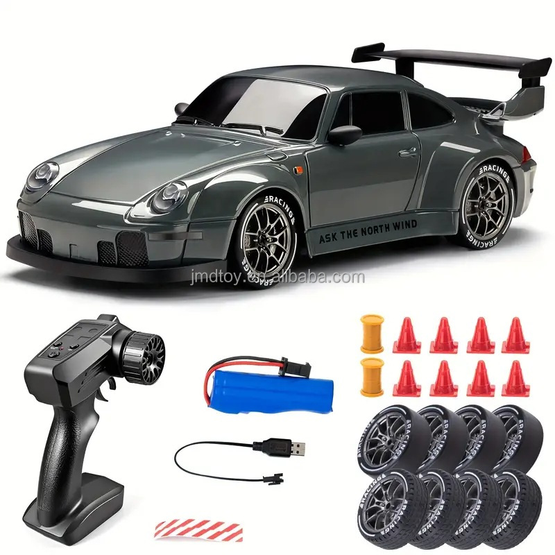 1/24 2.4Ghz 4WD 911 GTR Model Vehicle Super Sports Rc Racing Car 20km/h High Speed Hobby Grade Brushless Rc Drift Car 4x4 Toy