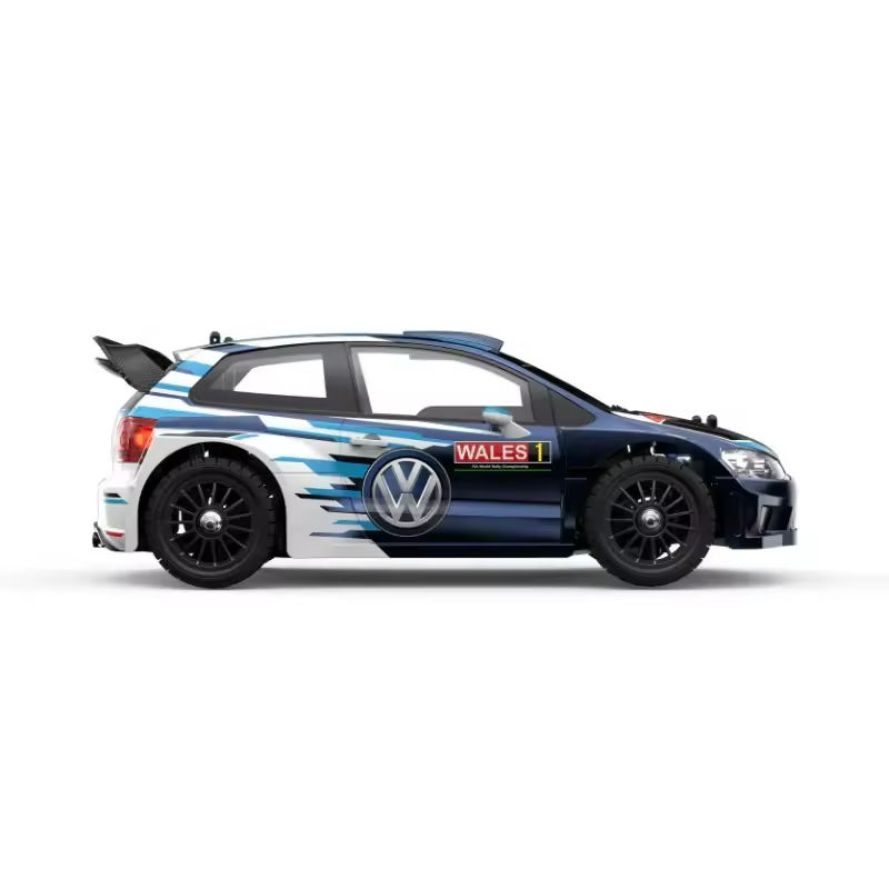MJX Hyper GO 7304 1/7 Scale Metal Polo R WRC 4WD RC Rally Car 4S Brushless Motor 60km/H Official Licensed Drifting Ready-to-Go