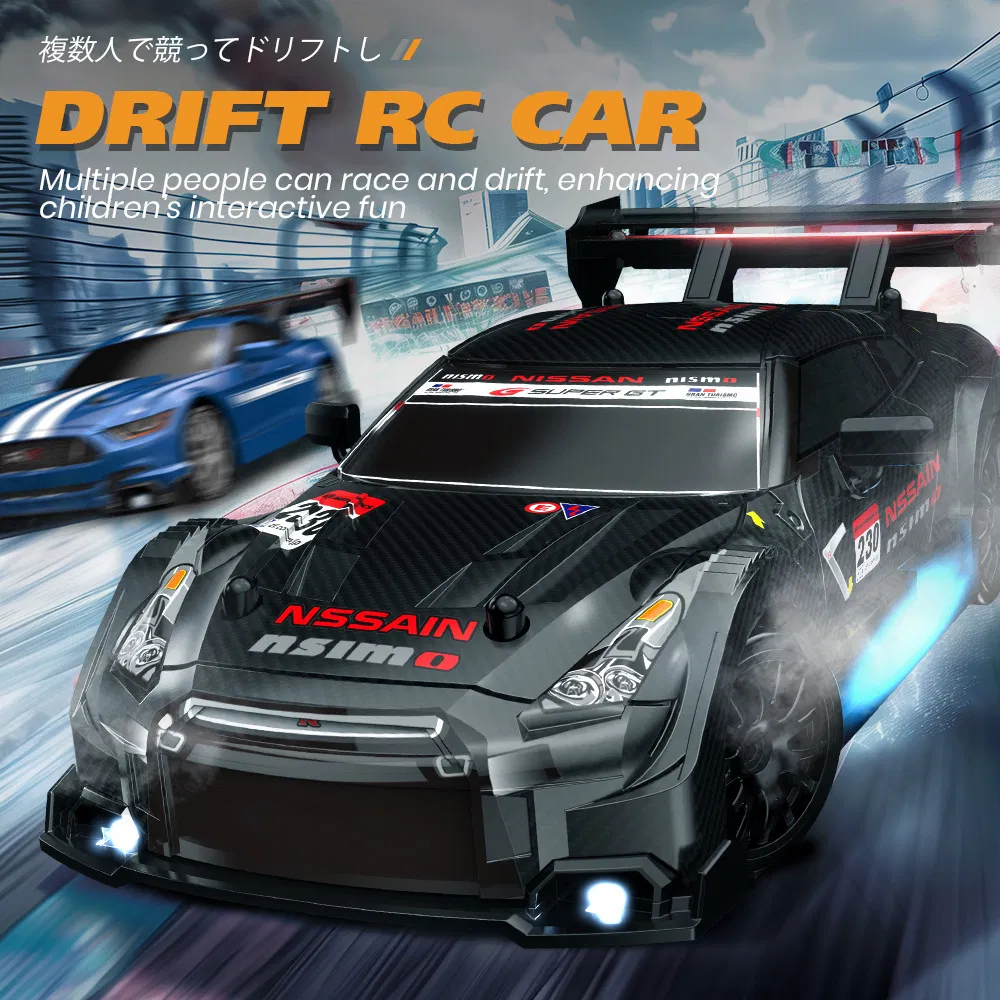 AiJH Remote Control Car RC Half-Scale Drift Car 1: 24 RC Vehicle with LED Lights RTR Speed Trim RC Racing Sport Car