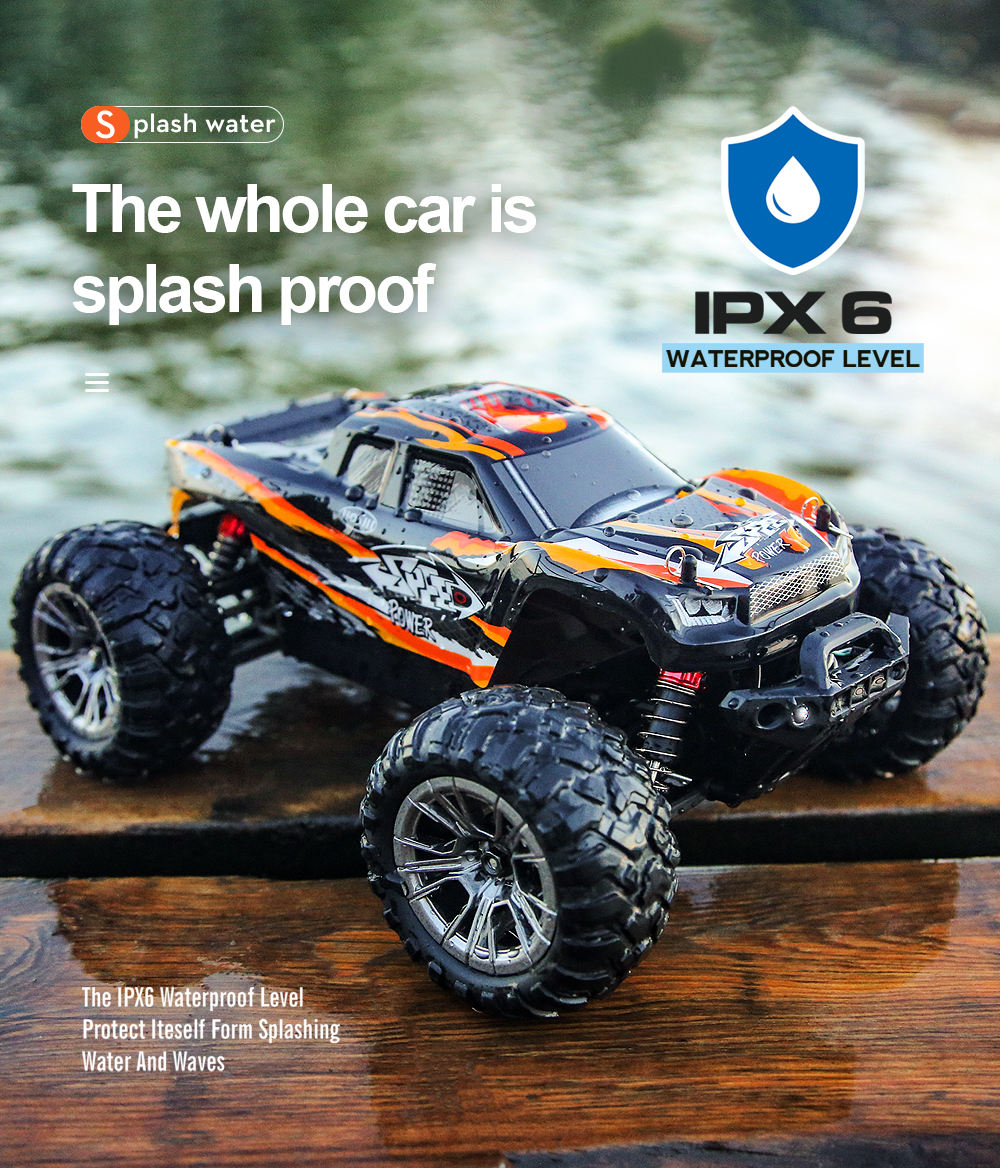 HOSHI N416 4x4 RC Truck 1/16 Scale 100M Remote Control High-Speed Off-Road Ready-to-Go Car Vehicle Christmas Gift