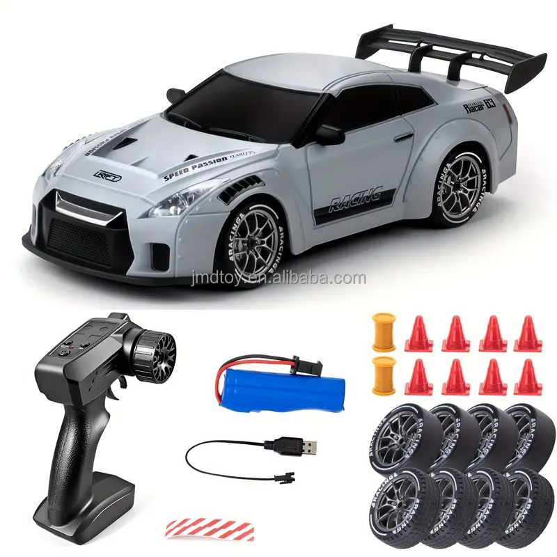 1/24 2.4Ghz 4WD 911 GTR Model Vehicle Super Sports Rc Racing Car 20km/h High Speed Hobby Grade Brushless Rc Drift Car 4x4 Toy