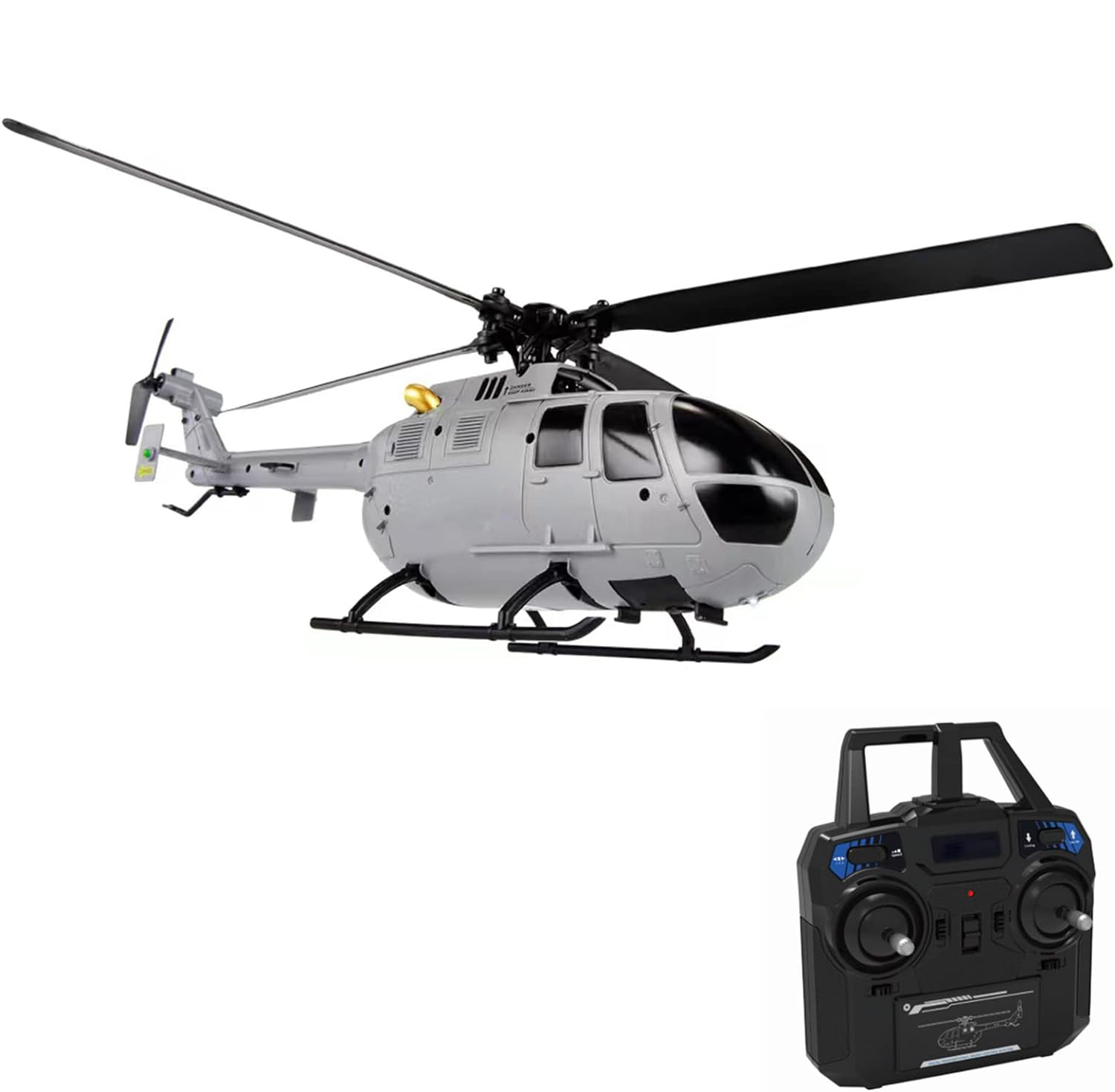 DWI 2.4Ghz RC Helicopter Remote Control Drone Single Propeller Without Ailerons Altitude Hold Toy for Kids and Beginners