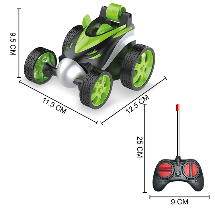 Luxury Custom Children's Electric Luminescent Rolling Toy Stunt Double Sided Car Electric Remote Control Tipper Car