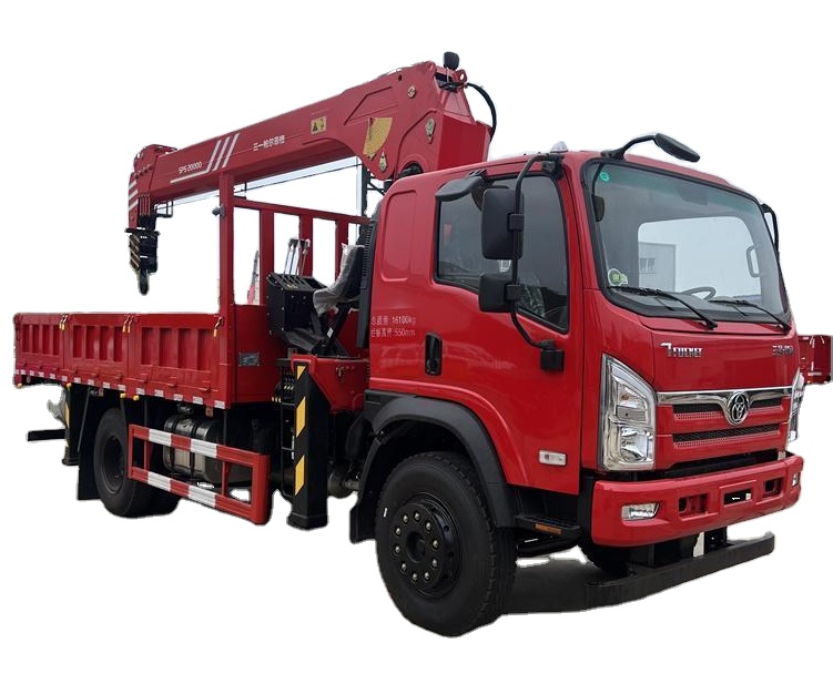 Factory-Equipped 4*2 Cargo Truck with 6.3 &amp; 8 Tons Crane Remote Control Crane Special Transportation
