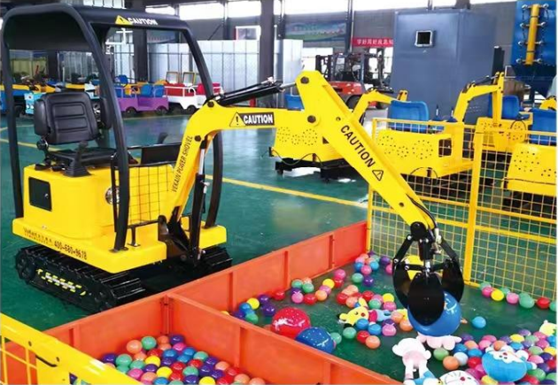 Simulation WZD-16 Children's Coin-operated Wood Grabbing Machine Engineering Vehicle Engineering Park Remote Control Car