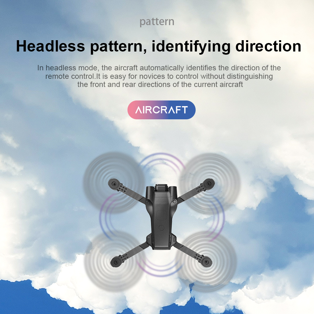 GT2 Mini Drone with LED Lights and Obstacle Avoidance Features