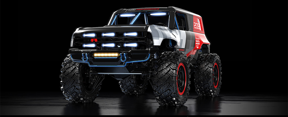 New MJX H12P Climber Racing Car 1/12 Ford Bronco Baja 1000 Remote Control Car Children Toys RC Car