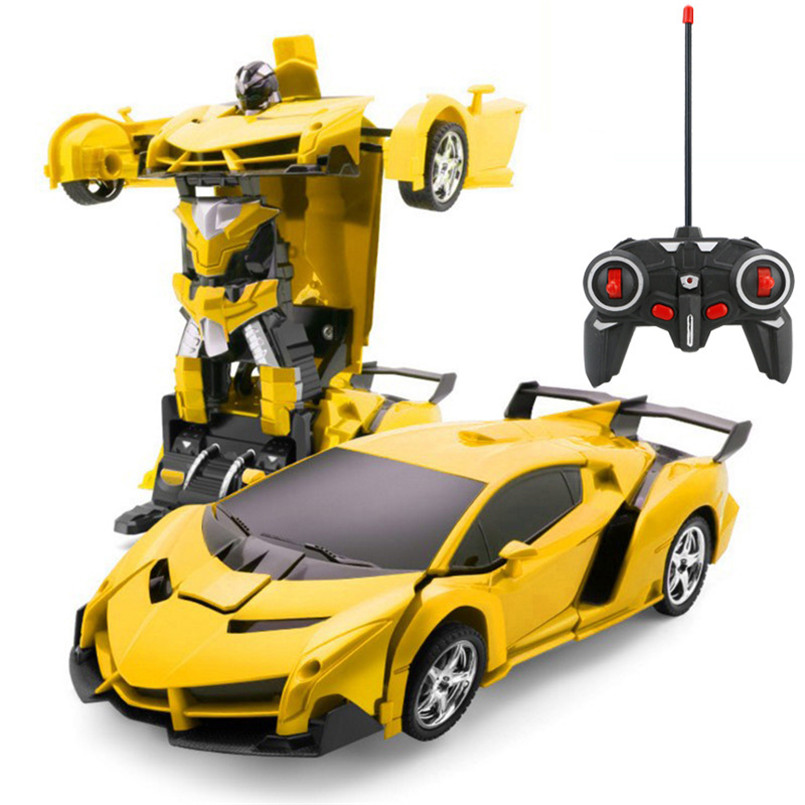 Transformation 5CH Remote Control Robot Car Deformation Car with Rechargeable Battery Includes Charger and USB Cable