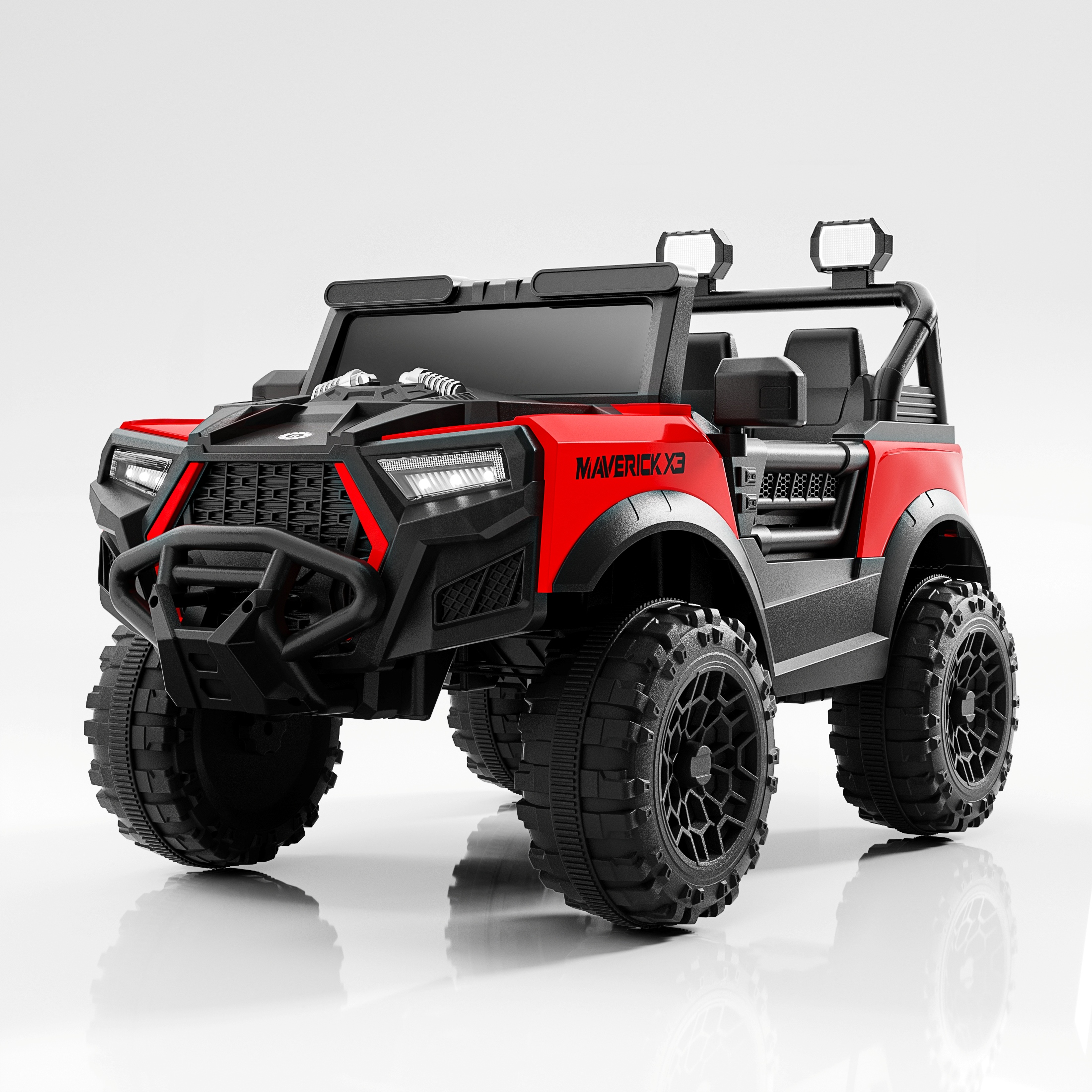 4WD Electric Ride-On Car: Remote Control Off-Road Vehicle for Kids &amp; Adults