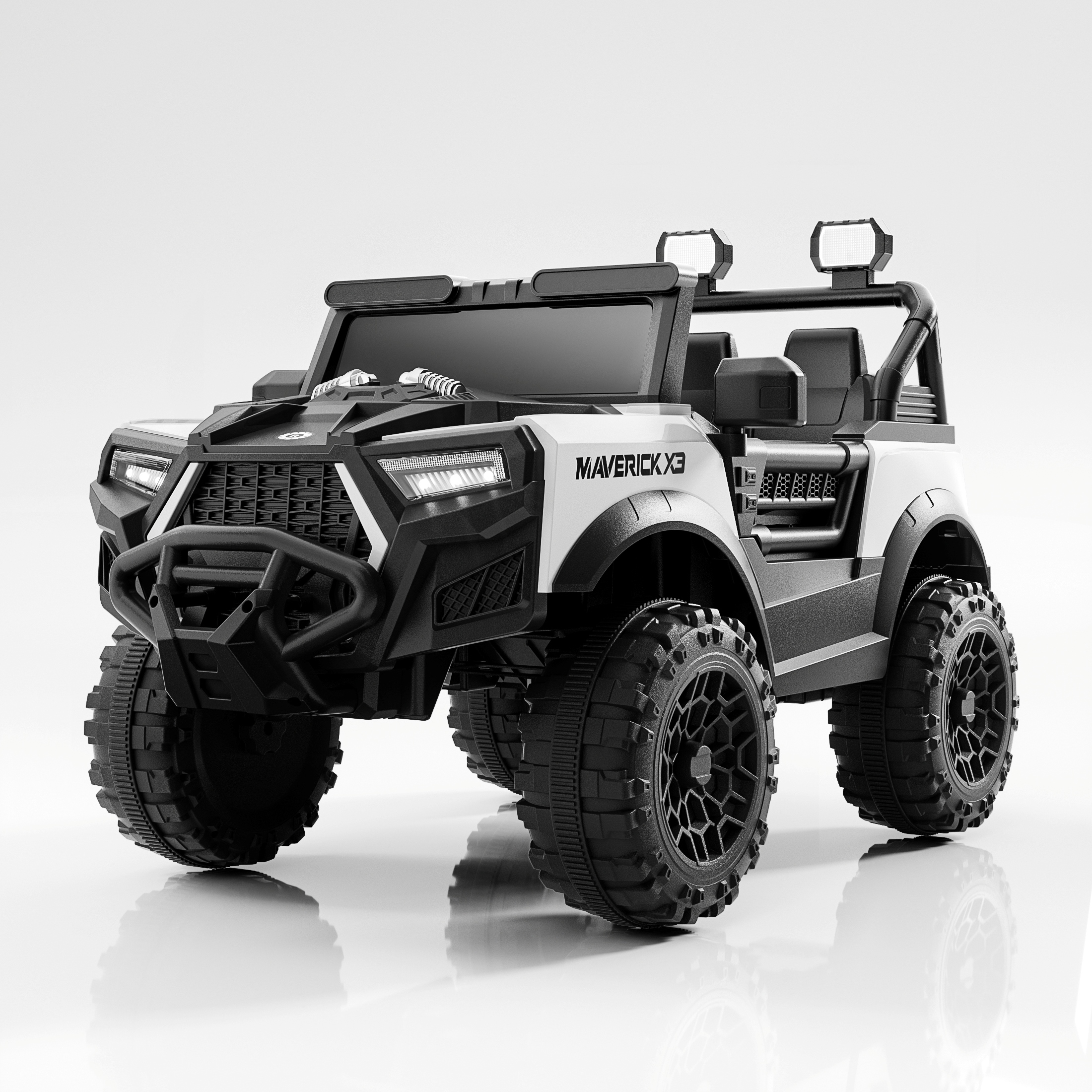 4WD Electric Ride-On Car: Remote Control Off-Road Vehicle for Kids &amp; Adults