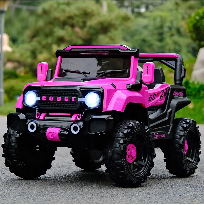 Trending Unisex Kid's Four-Wheel Electric Ride-on Car Rechargeable,Remote Control Off-road Kids Motorized Vehicles