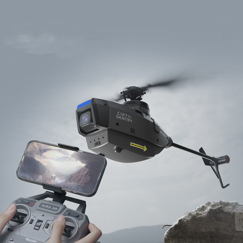 Four-Way Single-Paddle Aileron-Free Reconnaissance Helicopter Intelligent Remote Control Aircraft Model Children's Gift Toys