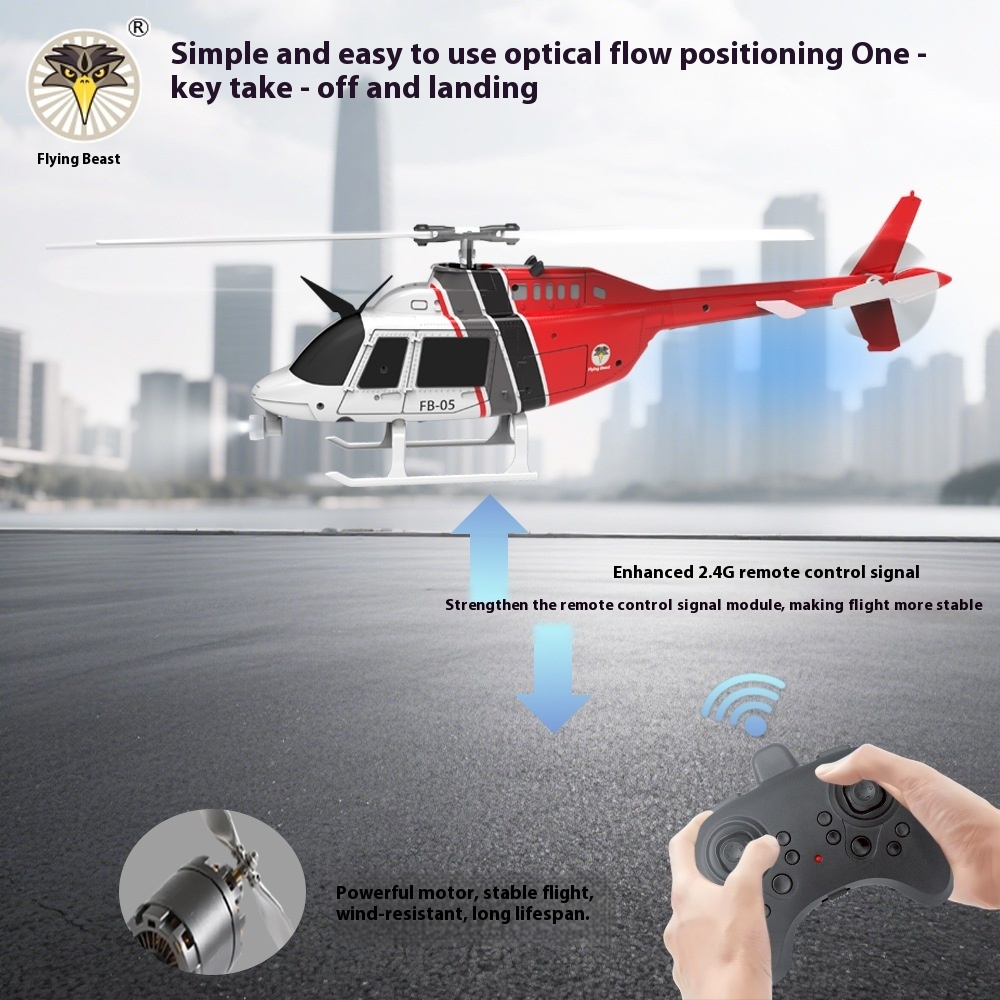 Children's Remote Control RC Helicopter Fall-Resistant Wing Air Pressure Height Fixed 3D Tumble Aircraft Model for Unmanned