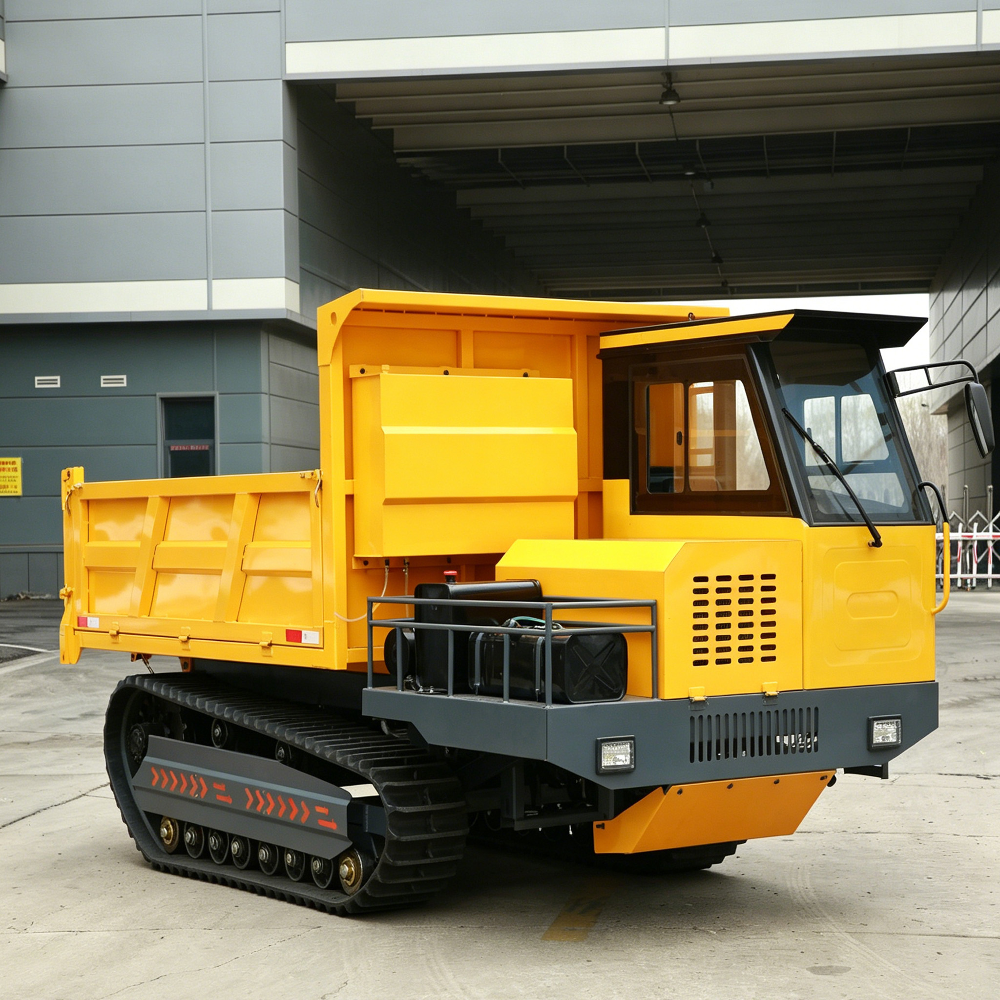 Professional Grade Remote Control Optional Hydraulic Dumping Building Construction Crawler Transport Vehicle
