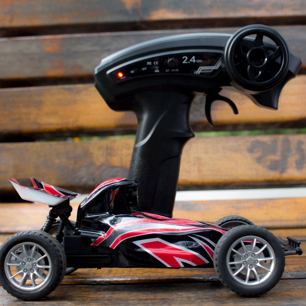 Emax Interceptor FPV Racing Car 2.4G Radio Control High Speed With Camera Glasses RC Car 2~3S RTG Version for Gift