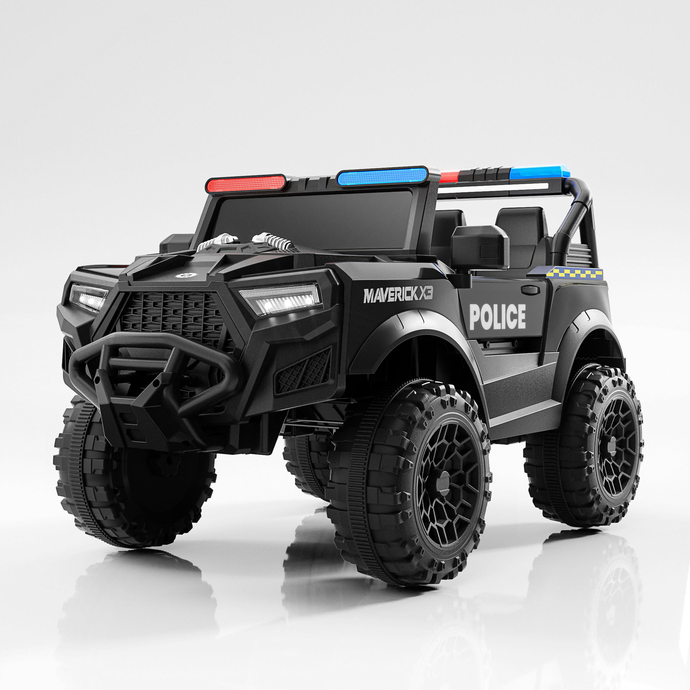 4WD Electric Ride-On Car: Remote Control Off-Road Vehicle for Kids &amp; Adults