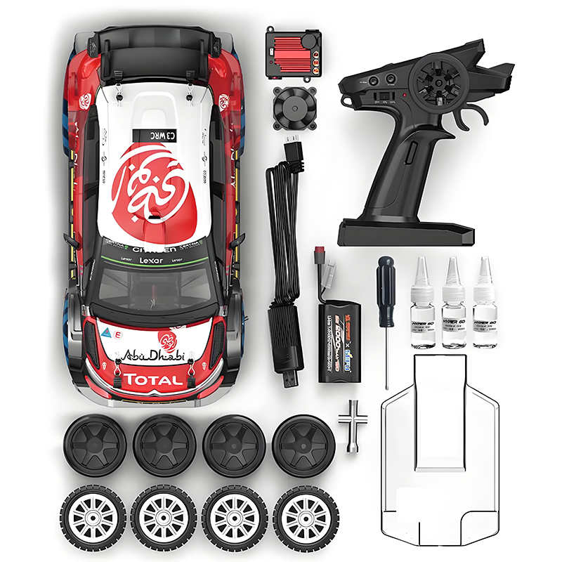 MJX Hyper GO 14303 1/14 Citroen C3 Fast RC Rally Car High Speed 40mph Brushless 4WD RTR Gyro for Adults Remote Controller