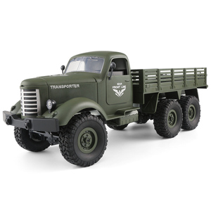 JJRC Q60 Q61 RC Car 1:16 2.4G 4WD Tracked Off-Road Military 6x6 Radio Remote Control Rock Crawler Truck