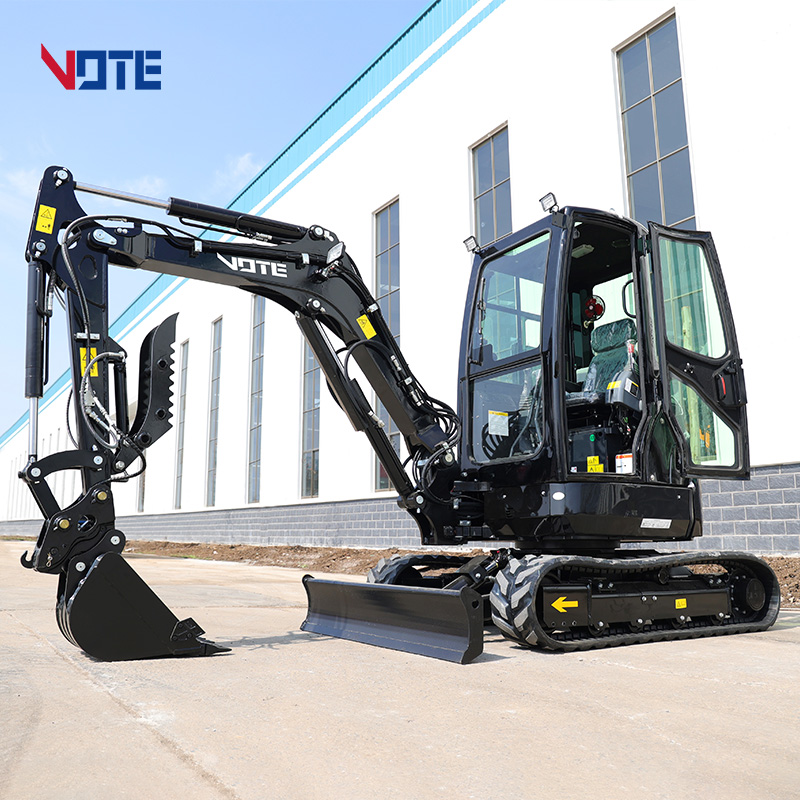 VOTE Free Shipping Excavator 3.5 Ton Kubota Engine EPA Digger Farm Small Excavators 1 Ton 2 Tons Prices Mini Crawler Excavator