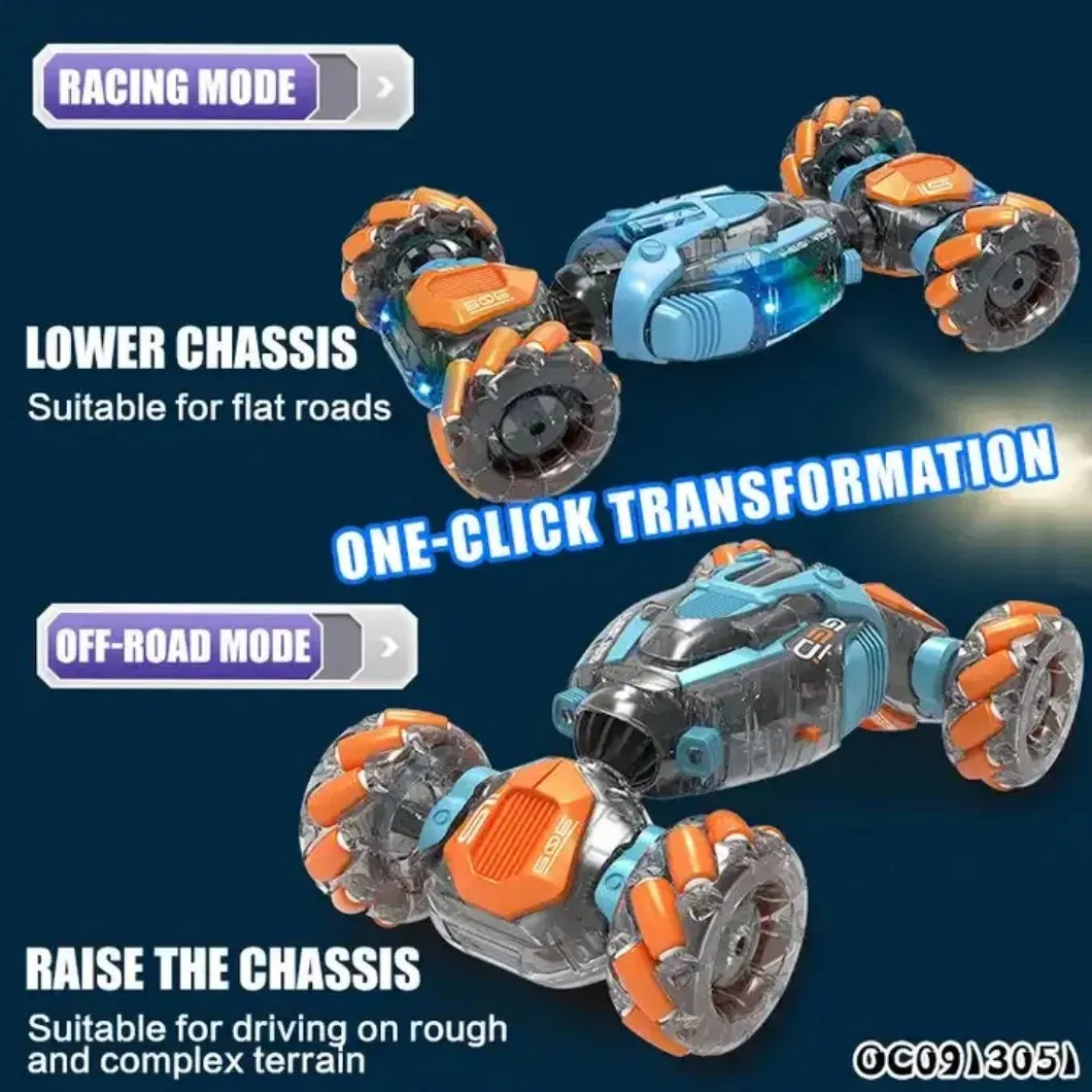 2.4GHz 360-Degree Rotation Stunt Drift Vehicle for Children with Double Remote Control