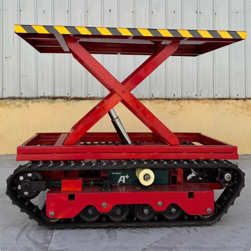 New Condition Customized Electric Crawler Lift Vehicle Remote-Controlled Crawler Chassis for Material Handling Equipment