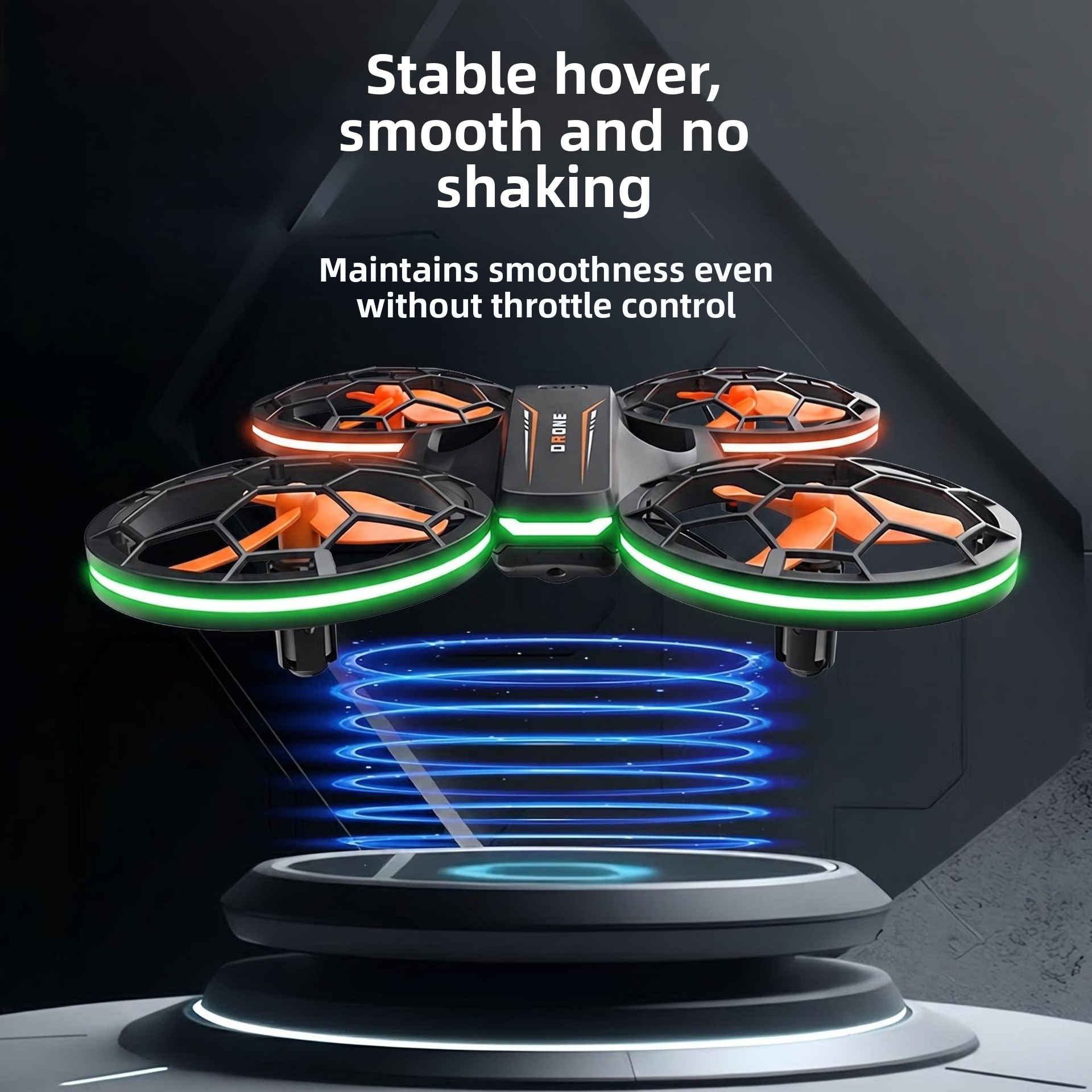RH828 Light-Up Beginner-Friendly Plastic Airplane Youth Education Training Stunt RC Aircraft Toy Altitude Hold Four-Axis Flight
