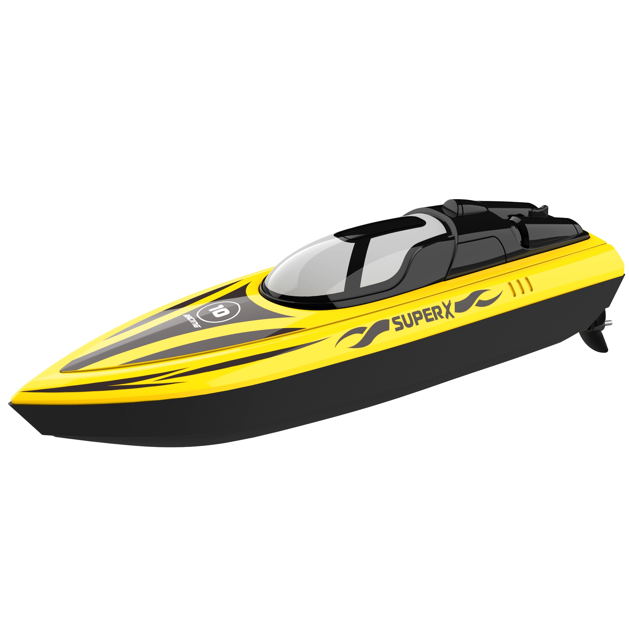 2.4GHz High Speed RC Boat Remote Control Speed Boat with Rechargeable Battery Waterproof Outdoor Toy for Kids