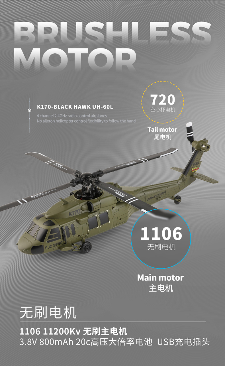UH-60L RC Helicopter Detail