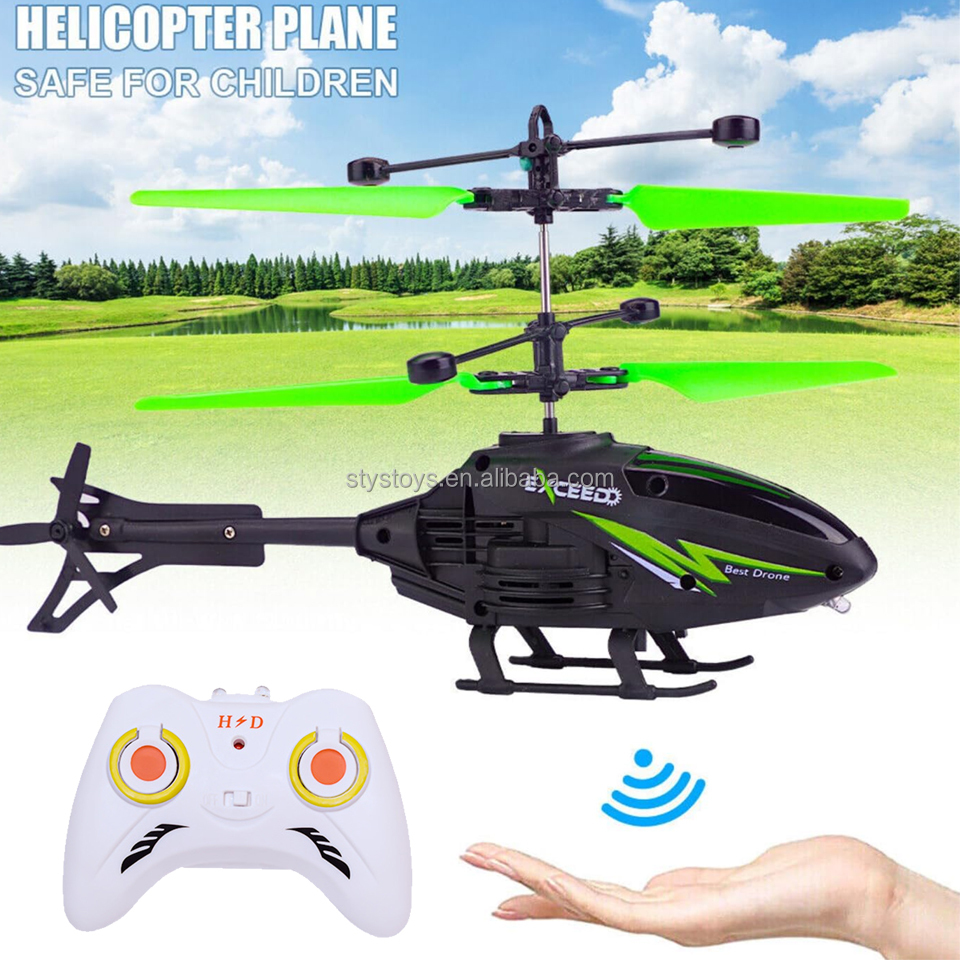 Remote Control Suspension Helicopter Dual Mode Flying Helicopter With Infrared Induction Sensor AirPlane Toy