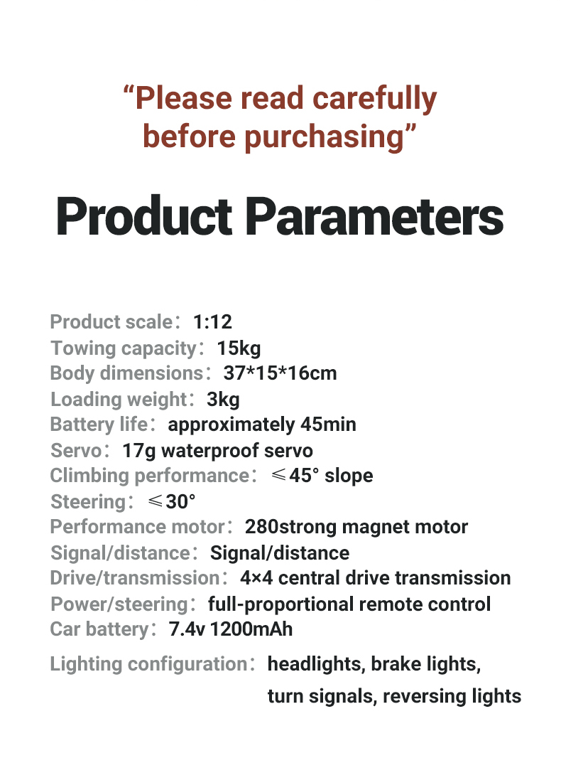 MN82S 1:12 LC79 Full Scale 2.4Ghz RC Truck Model Off-Road Climbing 4WD Remote Cars Adult Boy Gifts Assembly Charging Included