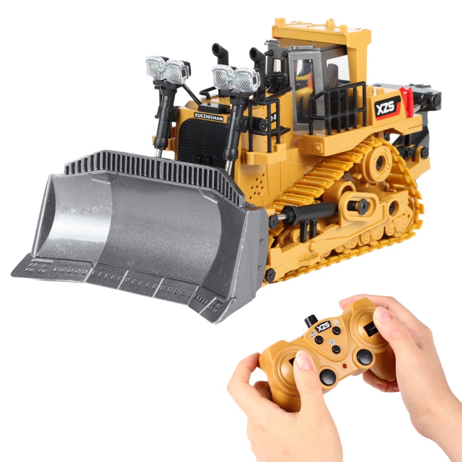 1:24 Scale Alloy 2.4Ghz 9-Channel RC Excavator Truck Music Sounds 40m Range Charger Included Indoor-Outdoor Ready-to-Go