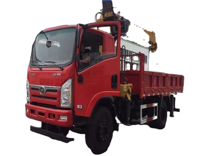 Factory-Equipped 4*2 Cargo Truck with 6.3 &amp; 8 Tons Crane Remote Control Crane Special Transportation