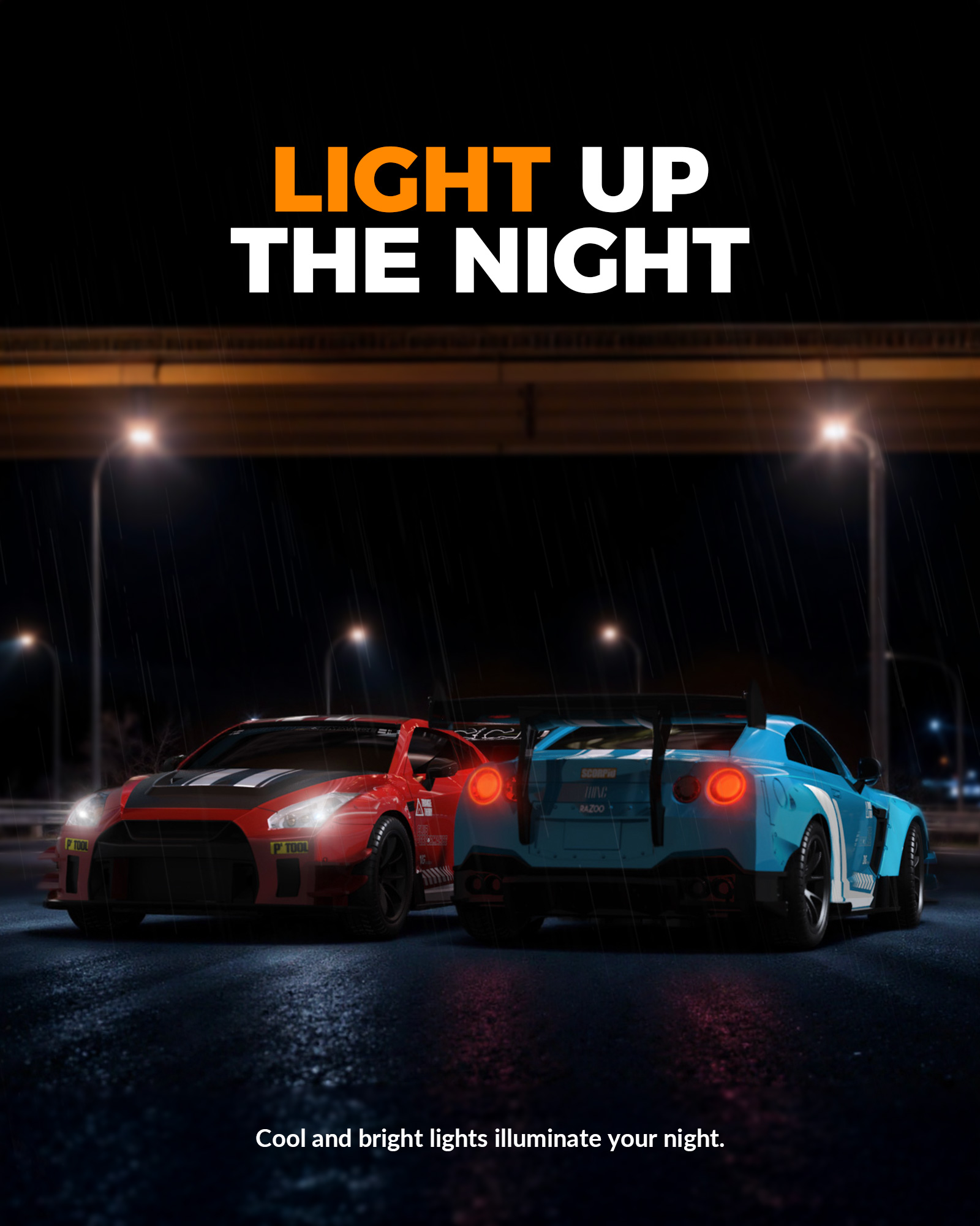 Drift RC Car 1/20 Scale 4X4 High Speed 30km PVC Shell LED Lights 2.4Ghz Radio Control Electric Toy for Kids and Boys